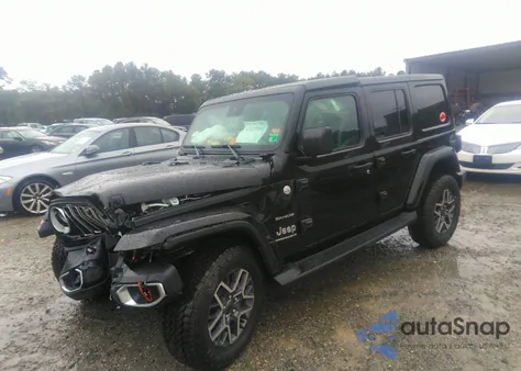2024 Jeep Wrangler 4-Door Sahara 4X4 из США, поврежденный, VIN 1C4PJXEG3RW322894